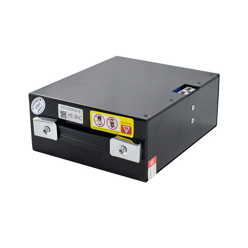 188*85.5*215.5mm Dimensi 48 Volt Lithium Ion Forklift Baterai Dengan Kapasitas 10AH