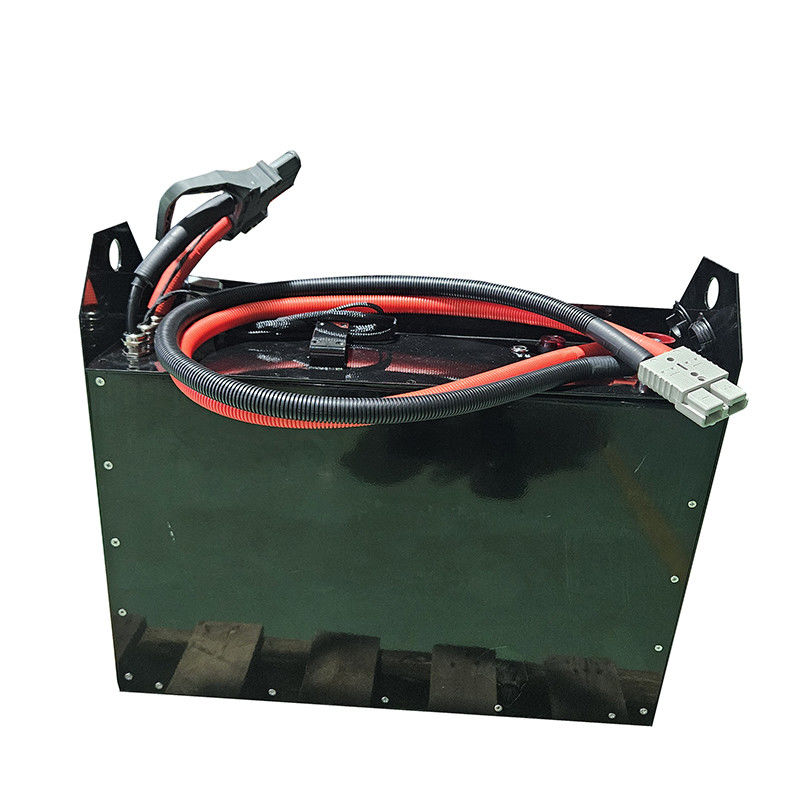 620*190*520mm Baterai Lithium Forklift Hitam 25,6V untuk aplikasi tugas berat