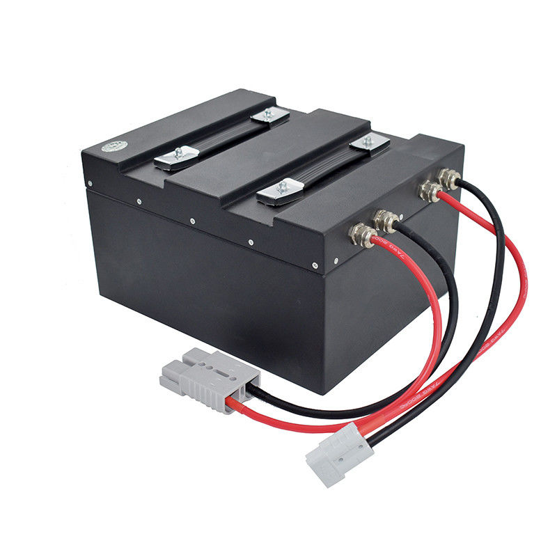 OEM Lithium Ion Forklift Baterai 24V 60Ah Hitam Untuk HELI Waktu Pelepasan Panjang