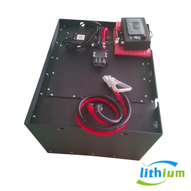 51.2V 346ah Lithium Iron Forklift Battery Dengan Battery Storage Battery Charger 830X630X465mm