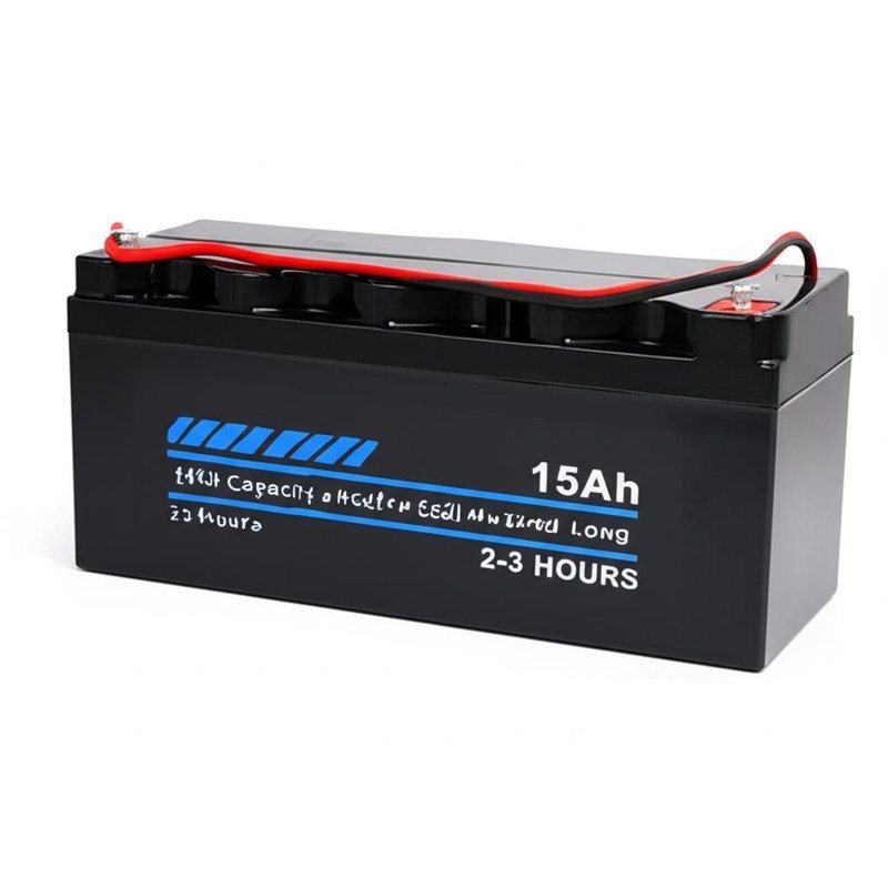 Baterai Bertenaga Listrik 15Ah Kapasitas Tinggi untuk Waktu Pengosongan yang Lama 2-3 Jam